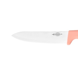 lame céramique 15 cm – Couteau couleur pêche de Durandal lame céramique 15 cm – Couteau couleur pêche de Durandal