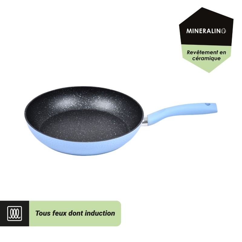 Poêle Équilibre 28cm couleur bleue