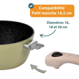 petit manche à clipser sur casserole équilibre