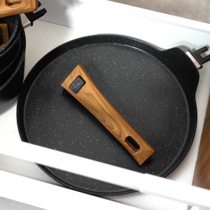 poêle à crêpes manche amovible