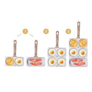 Puzzle Pan - Poêle à Brunch à Compartiments modulables | Durandal
