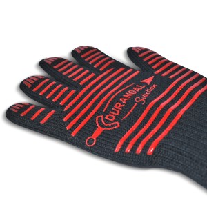 Triomphe gant anti-chaleur gant cuisine gant gant four jusqu'à 800 ° C gants  de cuisine résistant à la chaleur universelle et gants antidérapants pour  barbecue cuisine cuisine et cheminée, noir, 1 pai