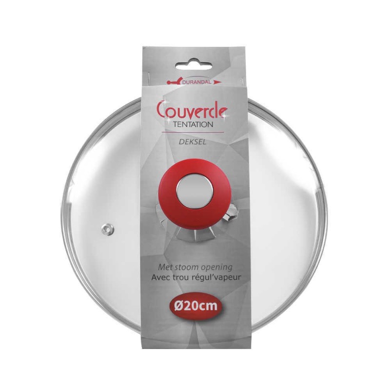 Couvercle Verre Universel 28 Cm Bord Inox - Compatible Casseroles Et Poêles - ONIX TECH