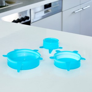 Couvercle en silicone Couvercles extensibles réutilisables Air étanches  Couvertures d'emballage alimentaire Garder frais Seal Bol Stretchy Wrap  Couverture Ustensiles de cuisine