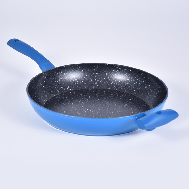 Poêle 32cm bleu