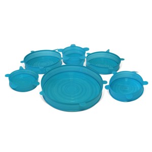 Lot de 6 couvercles extensibles de conservation Lot de 6 couvercles extensibles de conservation