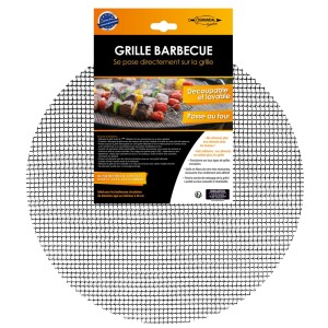 Grille pour barbecue antiadhésive ronde