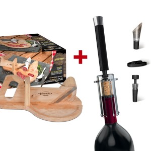 Kit du sommelier Vino Pop avec ouvre-bouteille/tire-bouchon et