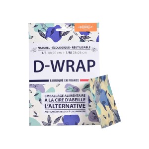 Feuilles prédécoupées emballage pour aliments écologique D-Wrap