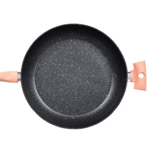 Grande poêle céramique antiadhésive 32cm couleur pastel