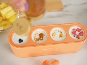 Fabrication glaces maison lait et fruits