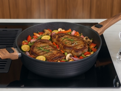 Entrecôte et poêlée de légumes faciles avec la poêle cocotte INFINITY 8-en-1
