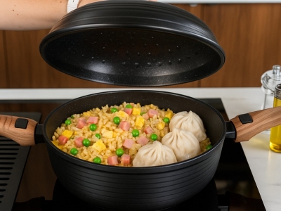 Riz Cantonnais & Bouchées Vapeur à la poêle cocotte INFINITY