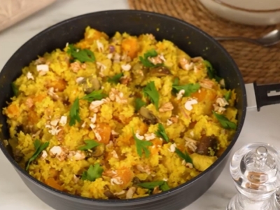 One Pot Riz, Poulet et Champignons dans la Poêle Cocotte INFINITY 8-en-1