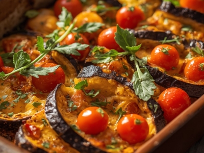 Gratin de légumes du soleil fondants - recette facile à la poêle cocotte 8-en-1